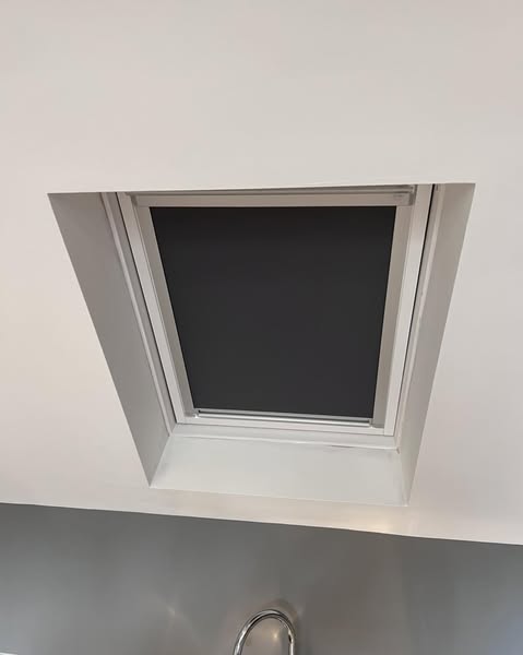 Roof Blinds Grey Blackout